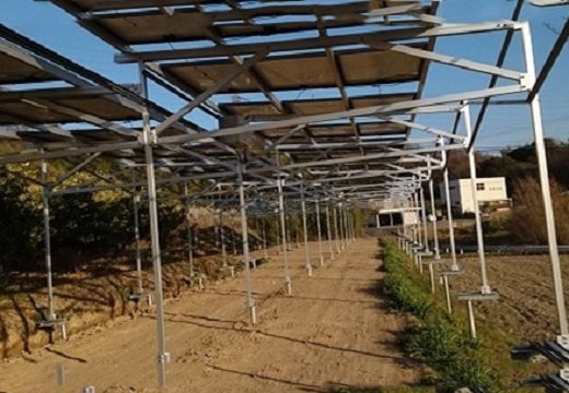 Фермерский сарай фотогальванический алюминиевый кронштейн в Японии 362 . 88 кВт
